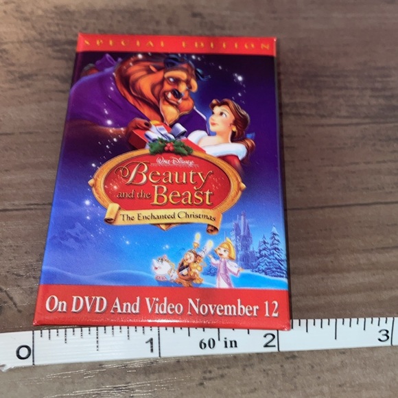 Beauty and the Beast Enchanted Christmas Pin - Picture 4 of 5
